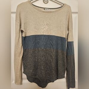 Smartwool Merino Wool Blend Shadow Pine Colorblock Sweater Small